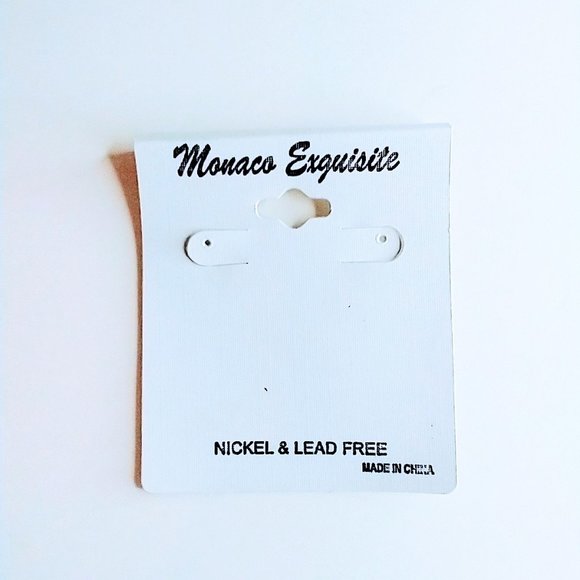 Monaco Exquisite Metal Leaf Tritone (Gold, Silver, Copper) Color Earrings - Picture 2 of 2